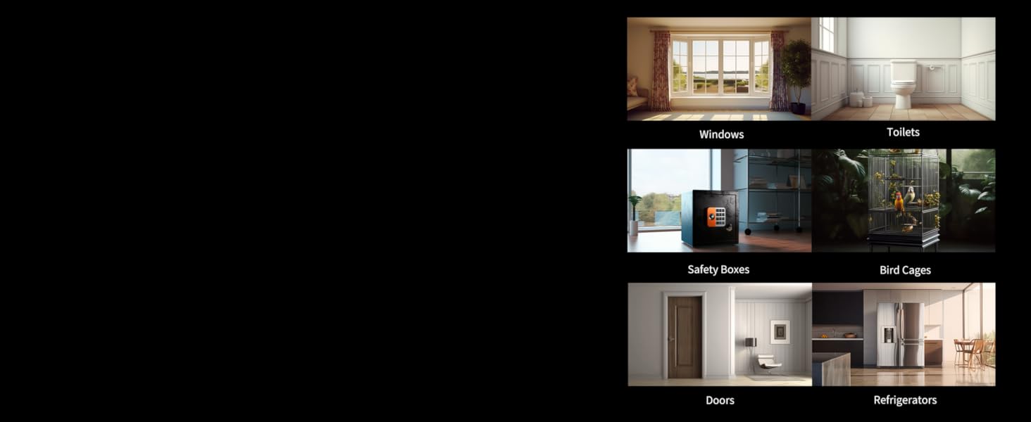 Aqara Door and Window Sensor P2, Matter Over Thread, Requires Thread Border Router, Contact Sensor with Remote Alarm and Local Automation, Supports Apple Home, Google Home, Alexa — product image