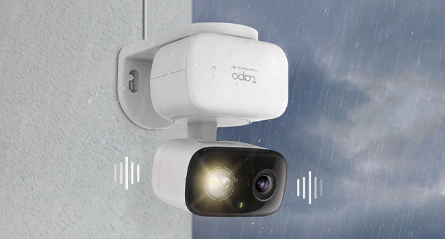 Tapo 2K Indoor/Outdoor Pan/Tilt Wired Security Camera - Baby Monitoring, Person & Baby Cry Detection, 360° Motion Tracking, Night Vision, No-Subscription Local Storage or Optional Cloud, C216 (2-Pack) — product image