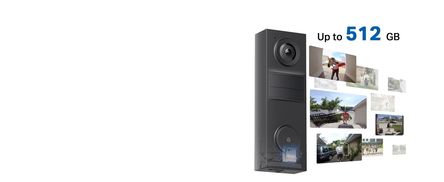 Tapo 2K Wireless Smart Video Doorbell - 160° Ultra-Wide View, Person Detection, 2-Way Talk, Ring Call, Night Vision, Subscription-Free Local Storage or Optional Cloud, D205 — product image