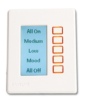 Evolve Single Gang RF Scene Controller