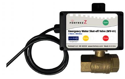 Wireless, Z-Wave Emergency Water Shut-off Valve