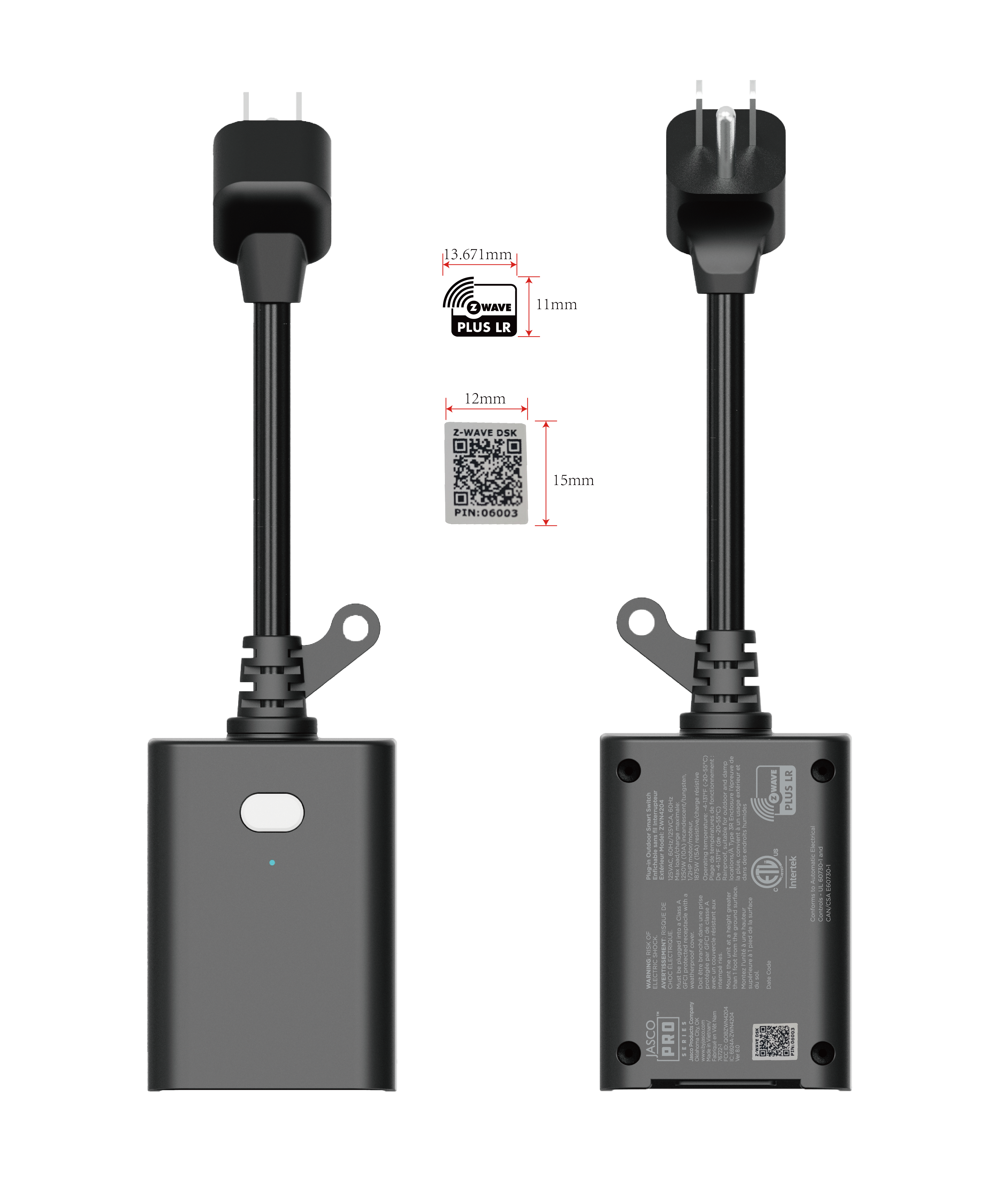 JascoPro Series Plug-in Outdoor Smart Switch