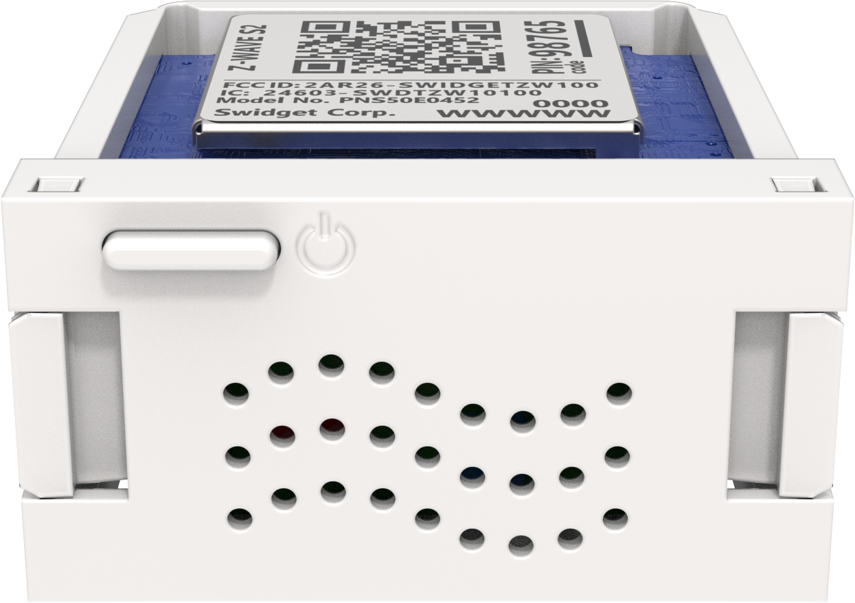 Swidget Z-Wave Insert + Air Quality / 15A Dual-Receptacle Power Outlet