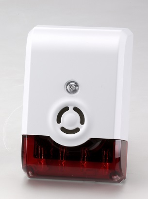 Siren with LED strobe light