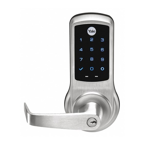 Yale Multi-Family Grade One Cylindrical Touch Screen Keypad Lever Lock