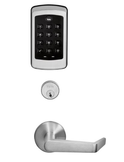 nexTouch Sectional Mortise Keypad Lock with Cylinder & No Deadbolt