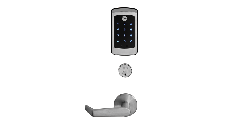 nexTouch Sectional Mortise Touch Screen Keypad Lock with Cylinder & No Deadbolt